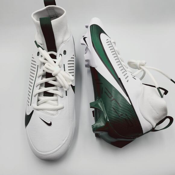 Mens Size 13 Nike Football Cleats Vapor Edge Pro 360 White Green FN7759-114 main image 3